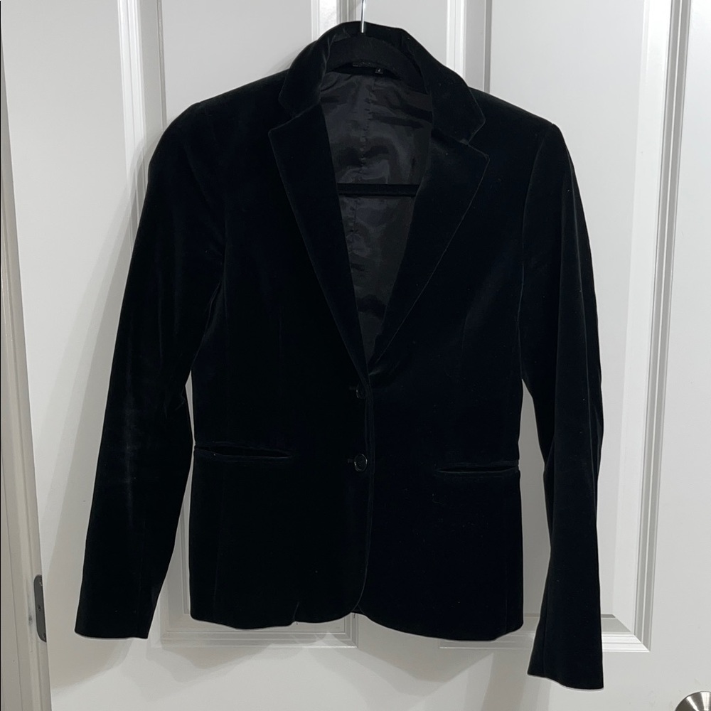 Theory Black Velvet Blazer